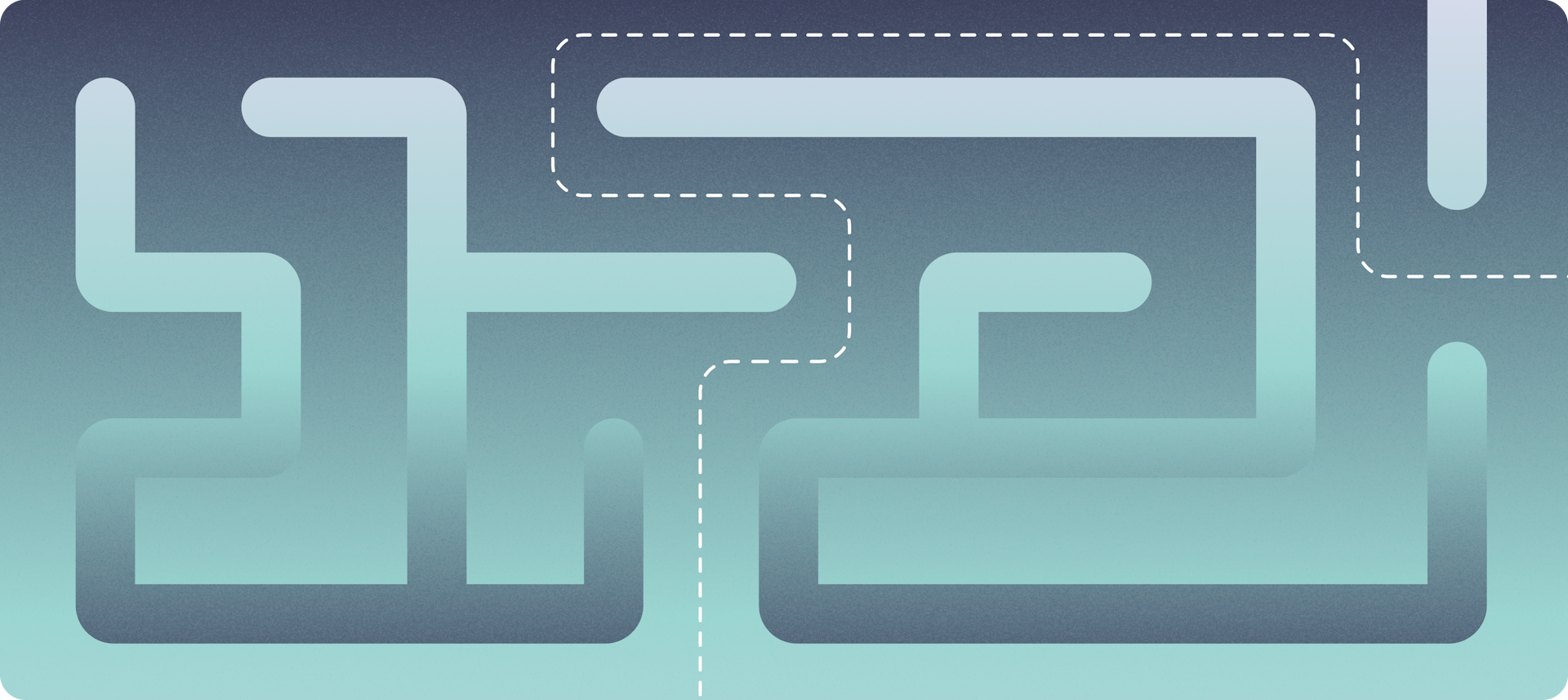 Featured image for blog about finding a lead investor for your fundraise | Abtract illustration showing a maze with a dotted line making it's way through